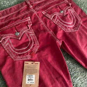 True Religion Ruby Red Mega T distressed jeans w40 NWT (tag detached)